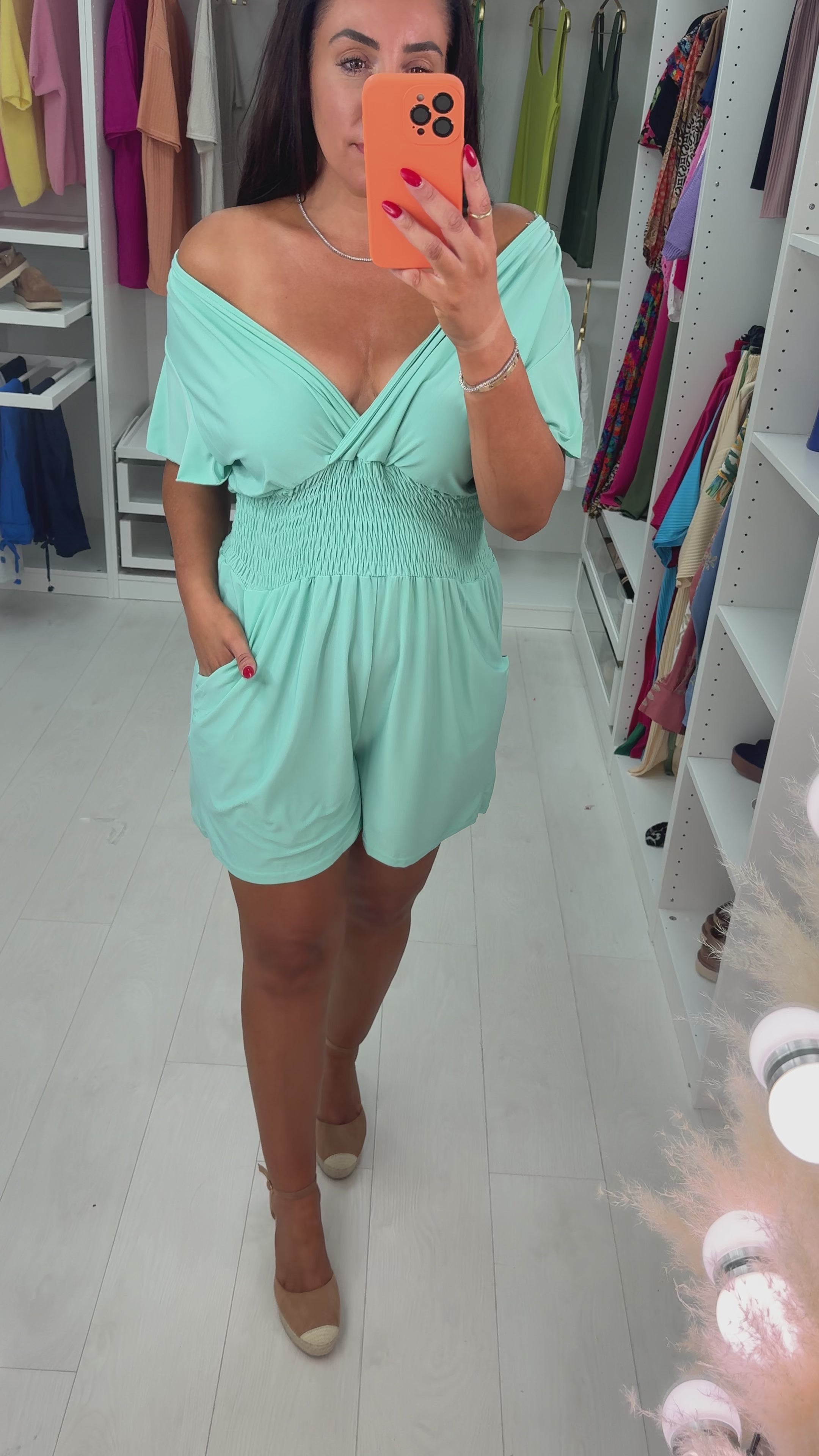 Donna Elasticated Waist  Playsuit