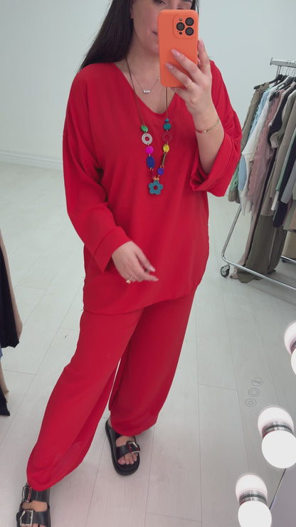 Suzanna Loose Fit Trouser Set