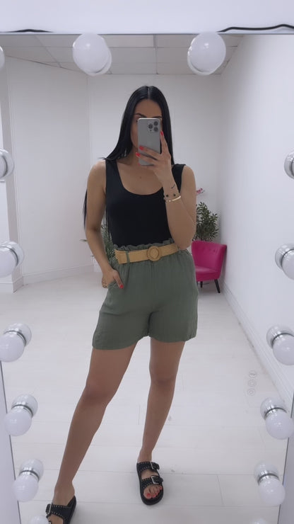 Jones Striped Linen Shorts