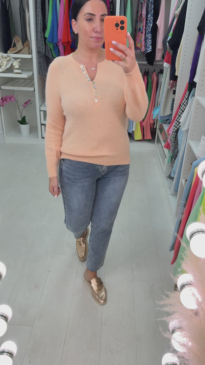 Pamla Button Soft Jumper