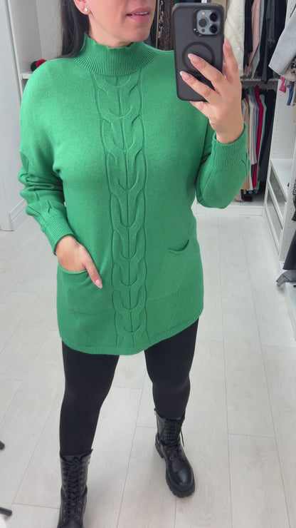 Qadira Cable Knit Design Jumper
