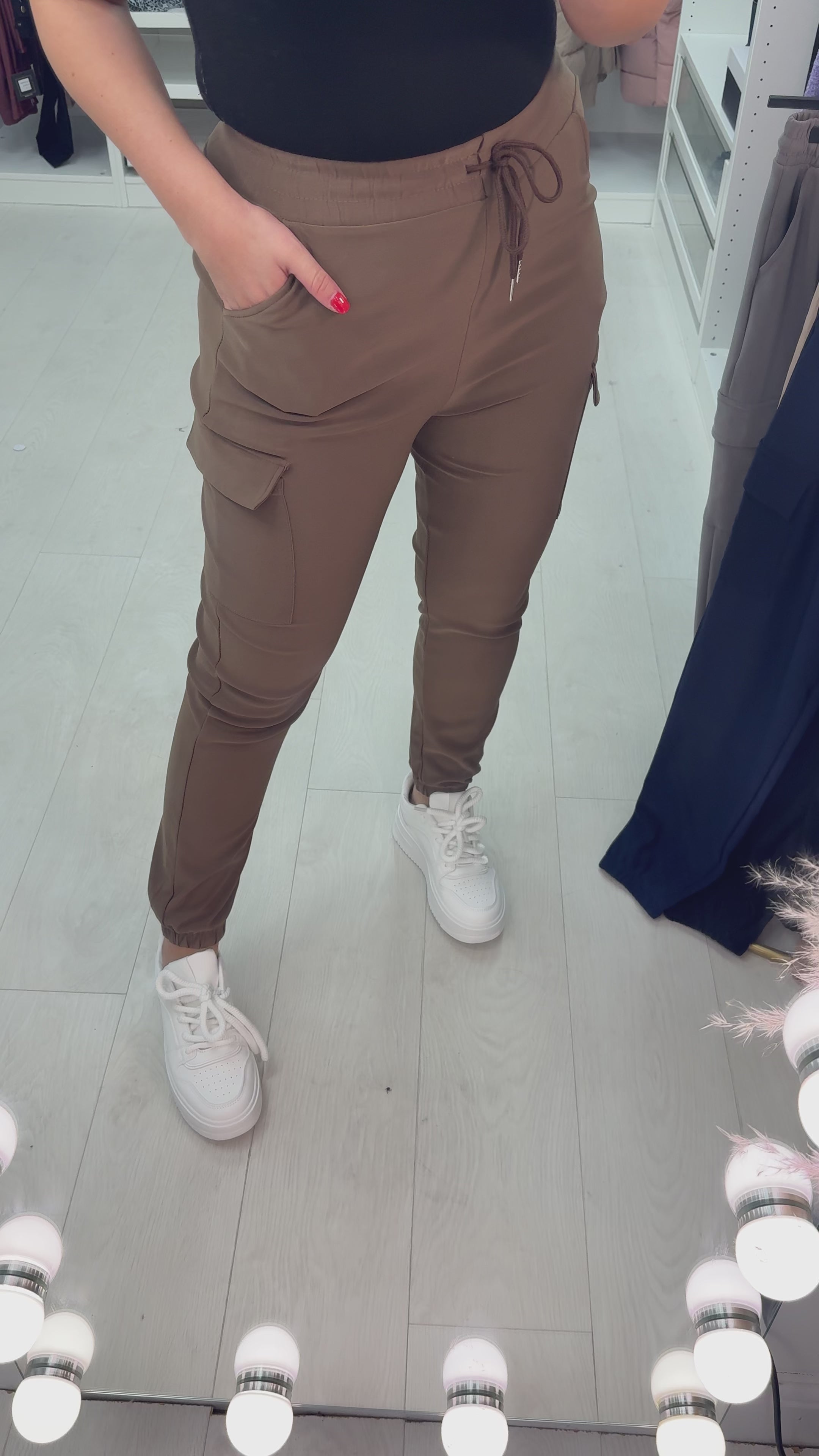 Maida Jersey Stretch Cargo Trousers