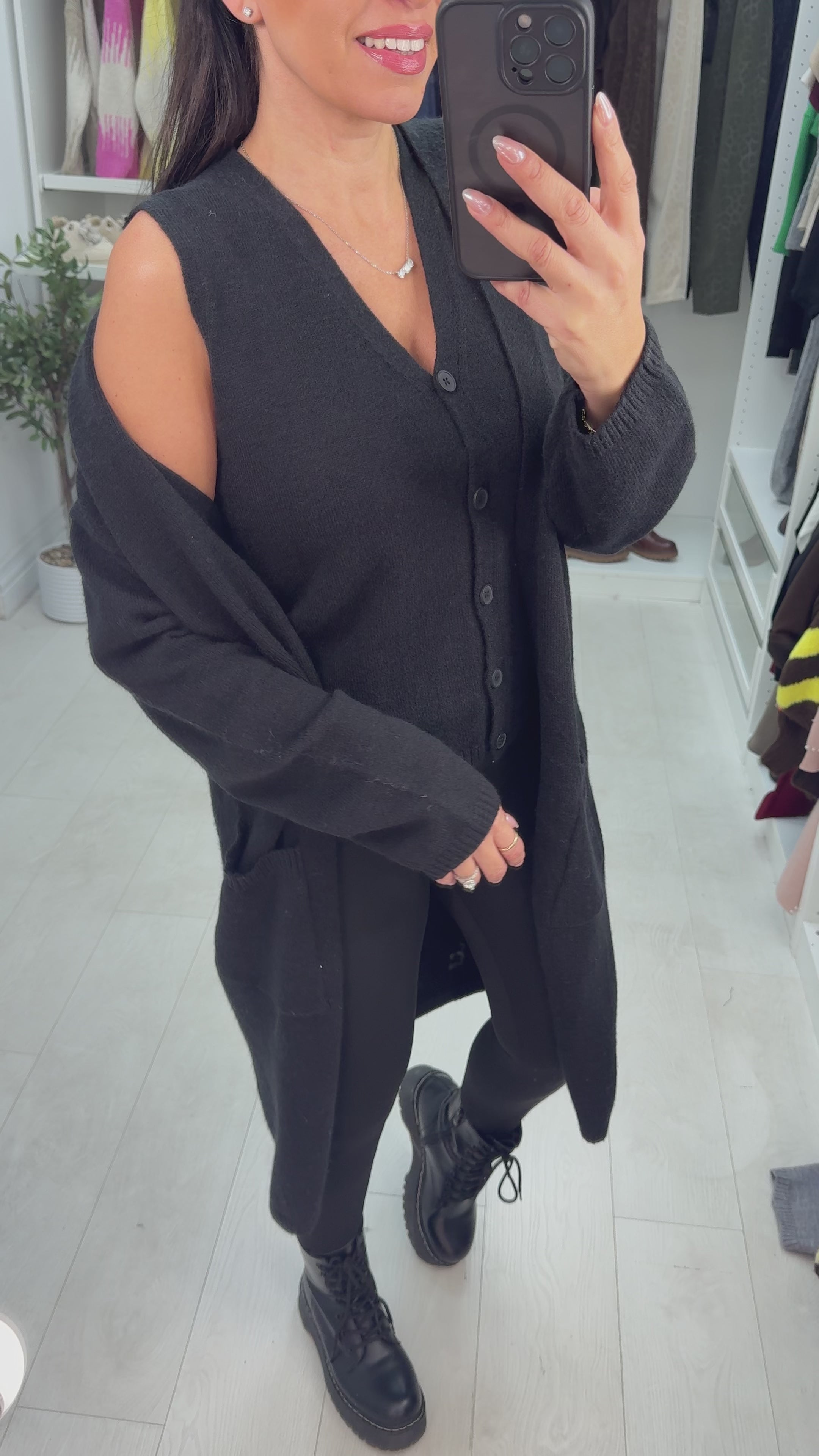 Tammie Plain 2 Piece Cardigan Set