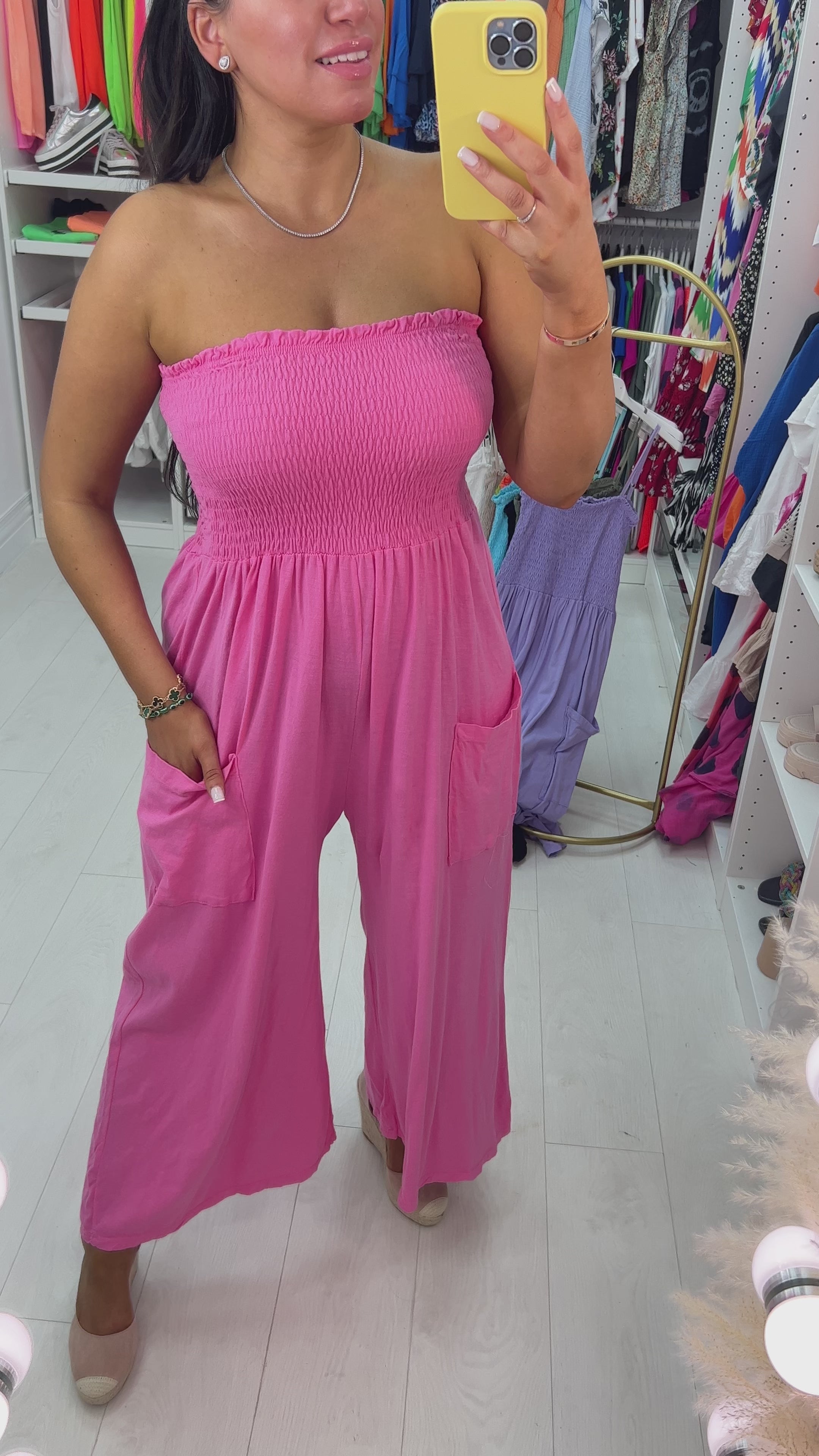 Grenada Elasticated Bust Pocket Jumpsuit