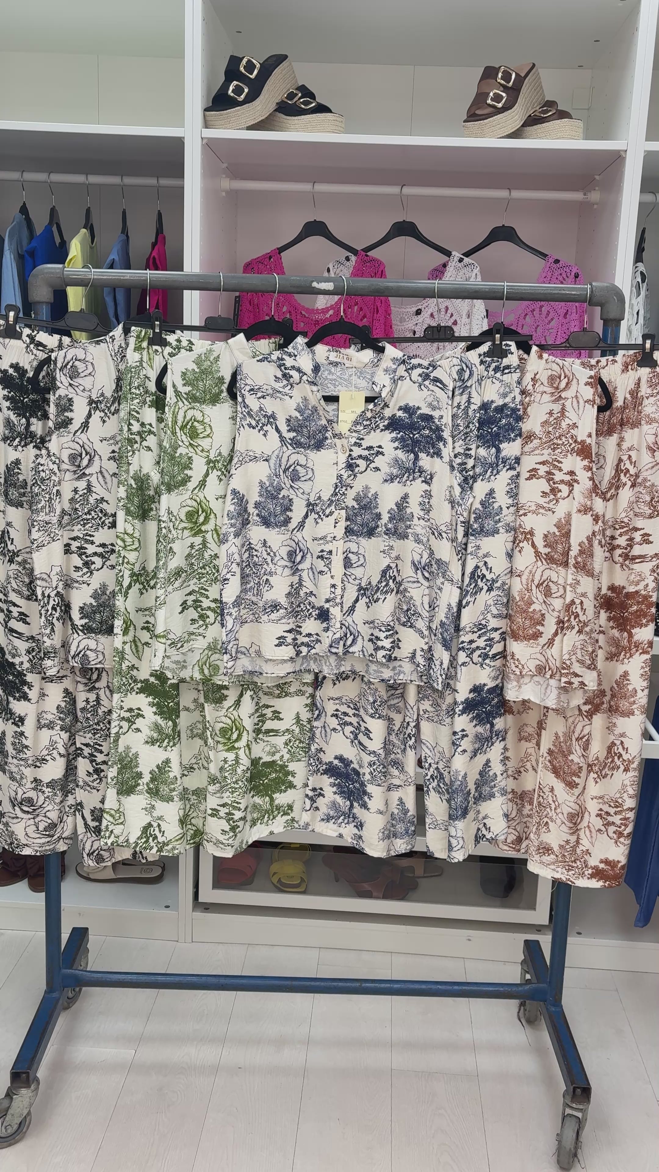 Rossie Tree Print Loose Fit Co-Ord Set