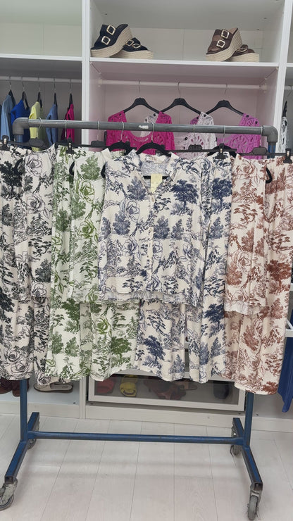 Rossie Tree Print Loose Fit Co-Ord Set