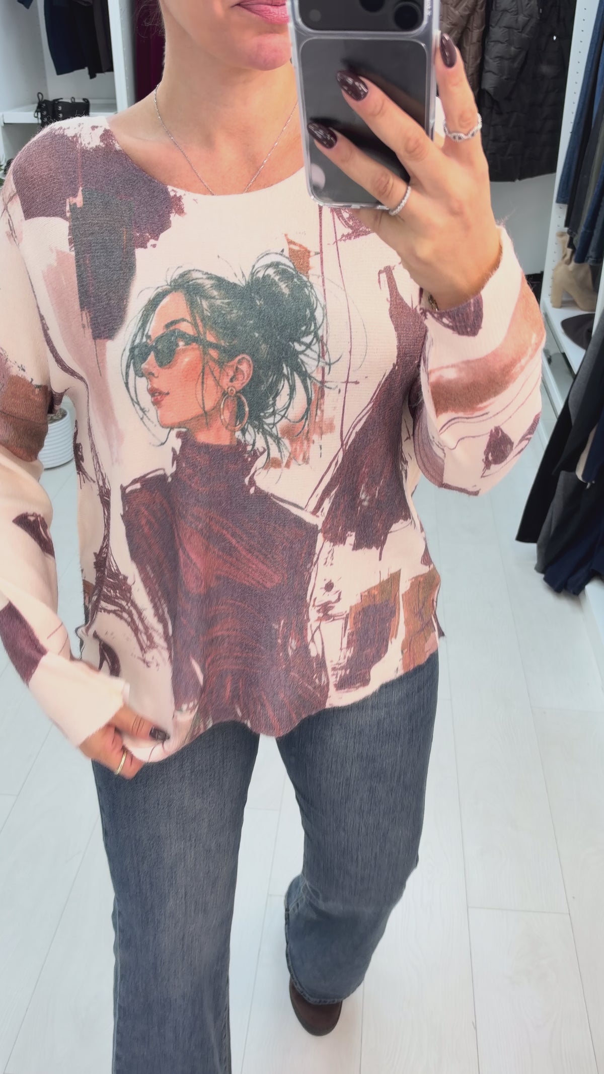 Donatella Paris Print Jumper