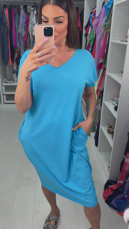 Carmen Plain Loose Fit Pocket Dress
