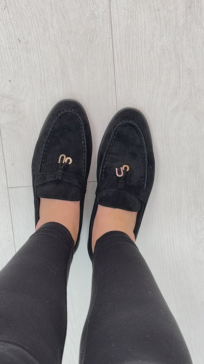 Rue Faux Suede Pendant Loafers