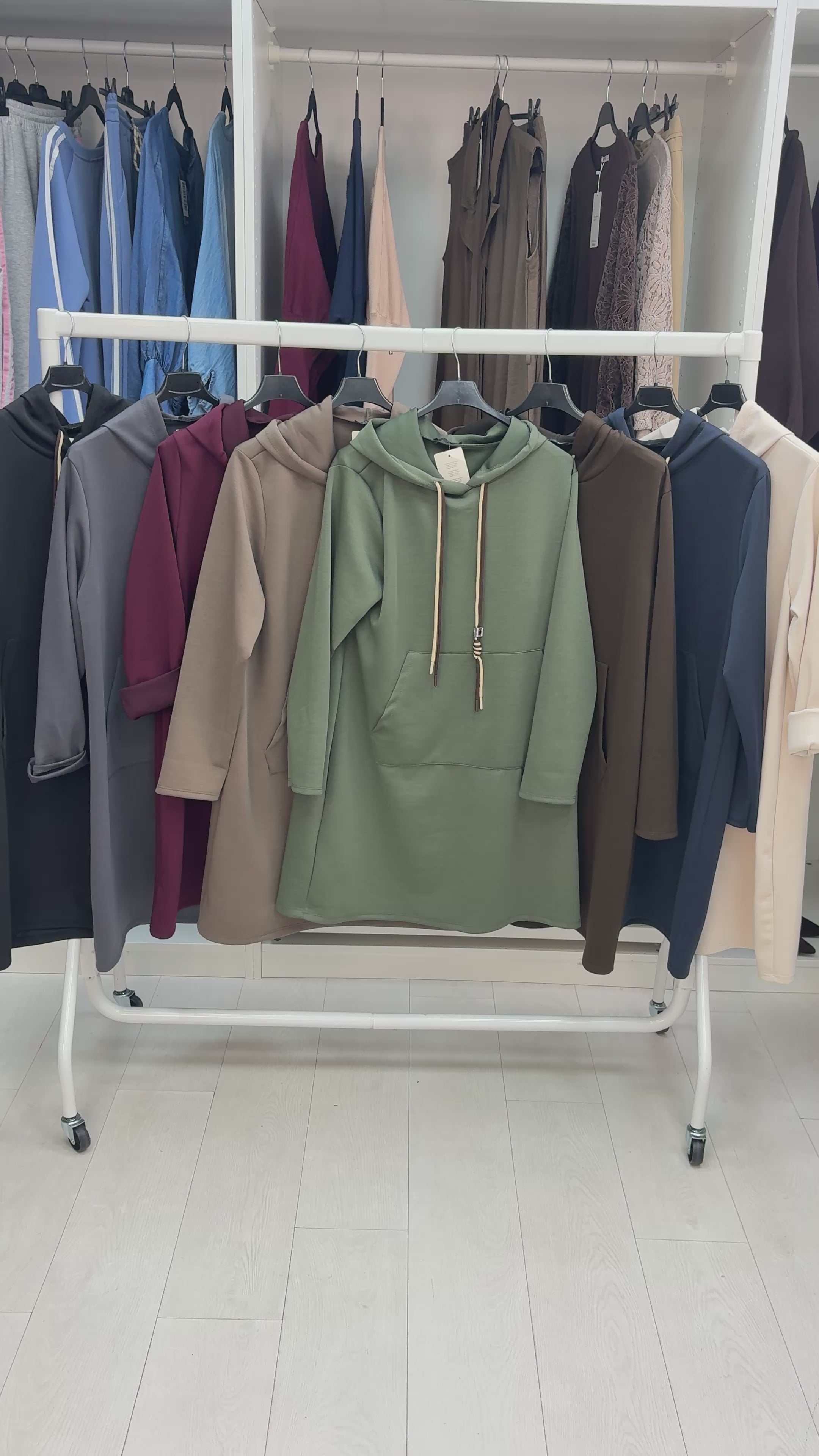 Coco Casual Hooded Jumper Dress