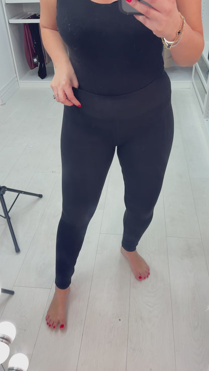 Vaughan Black Thermal Lined Leggings
