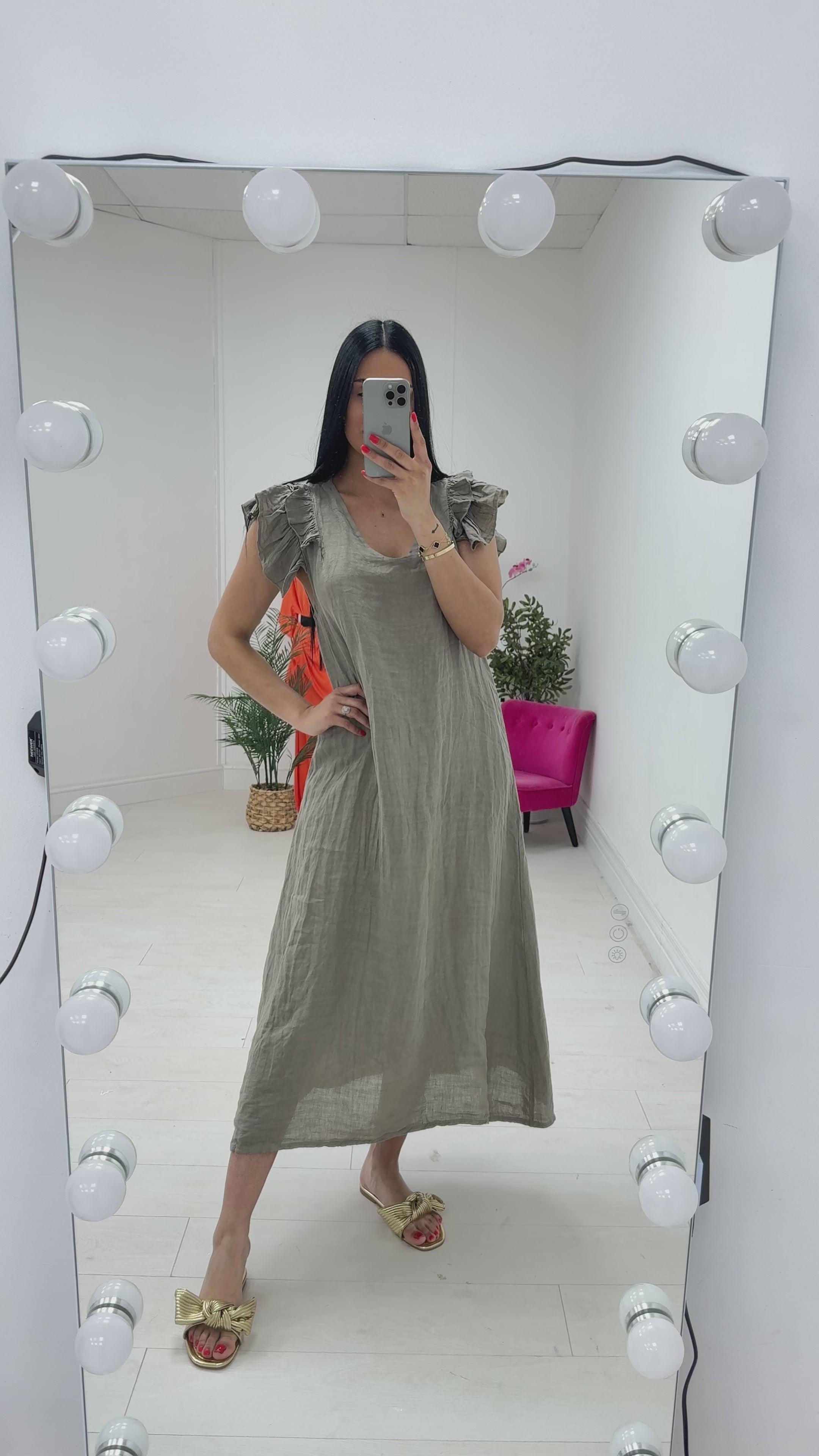 Divine Linen Maxi Dress
