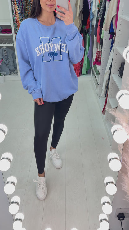 Amara NEW YORK Slogan Sweatshirt