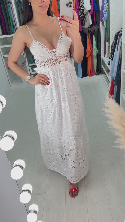 Starlet Embroidery Detail Maxi Dress