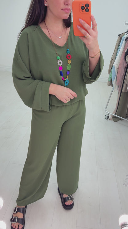 Suzanna Loose Fit Trouser Set