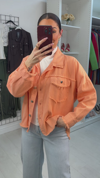 Elisa Frayed Edge Denim Jacket