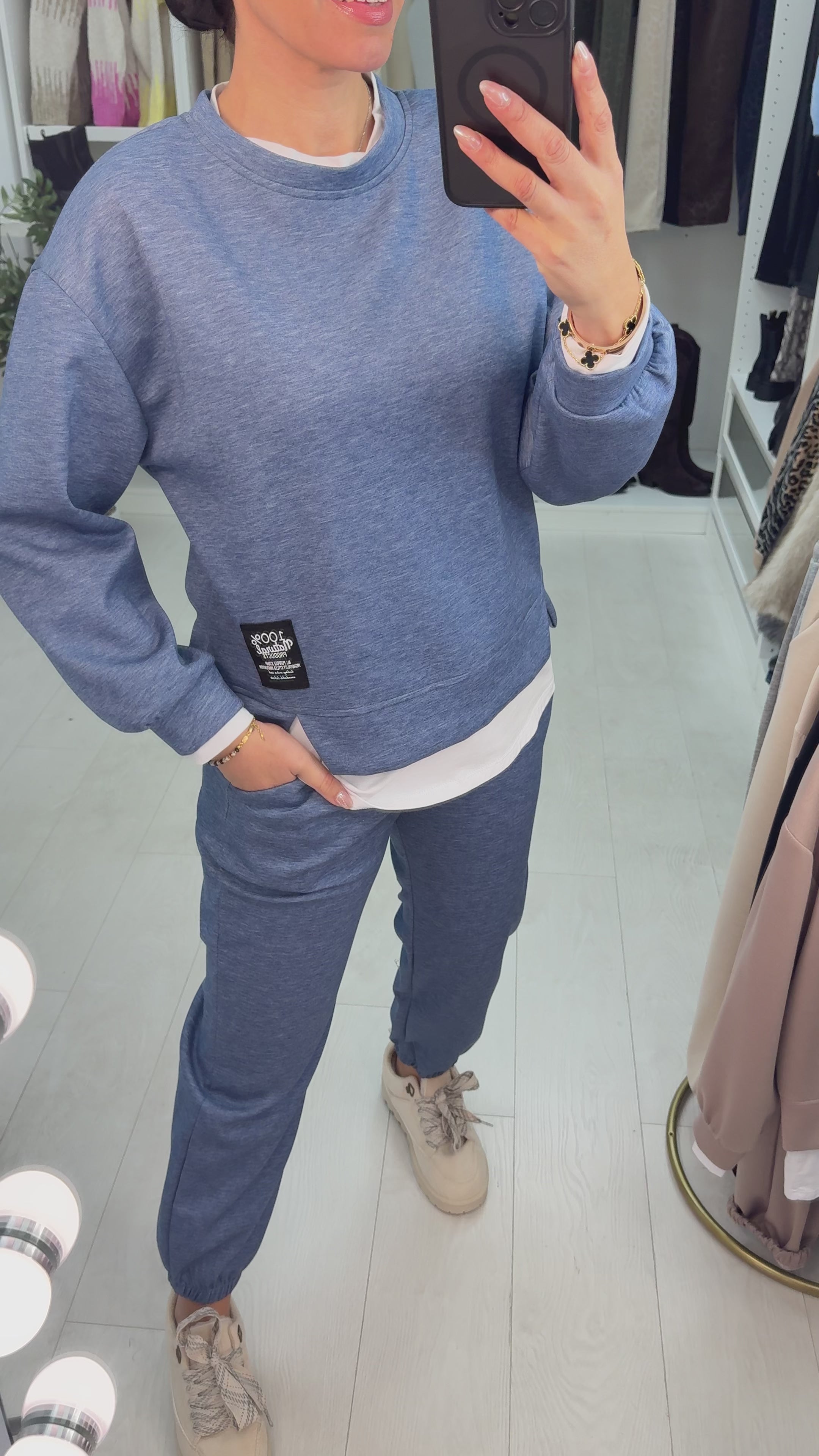 Paxton Plain Sweatshirt And Joggers Set