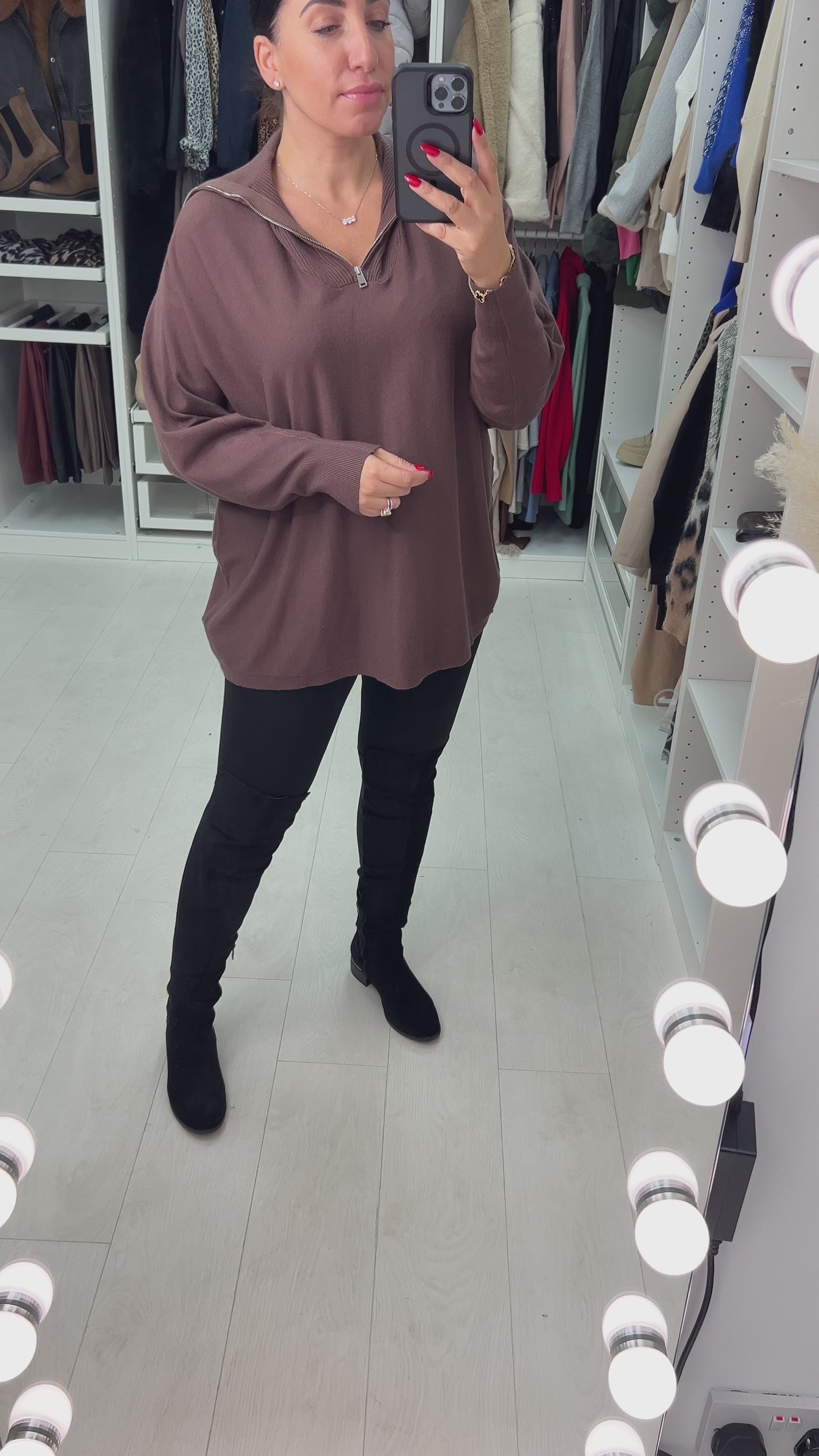 Nolan Half-Zip Knit Jumper