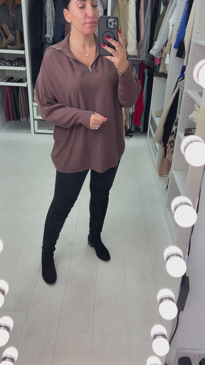 Nolan Half-Zip Knit Jumper