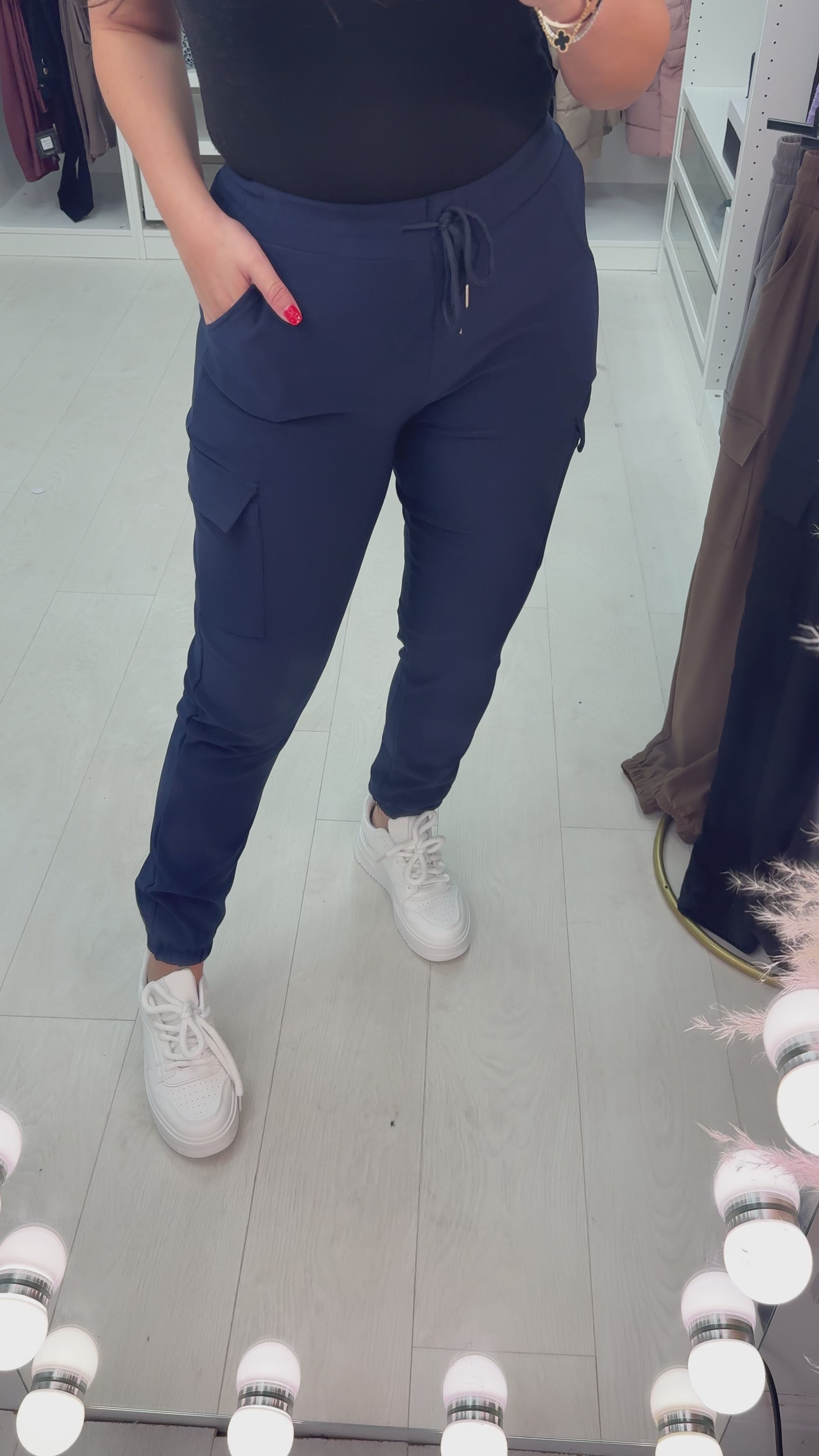 Maida Jersey Stretch Cargo Trousers