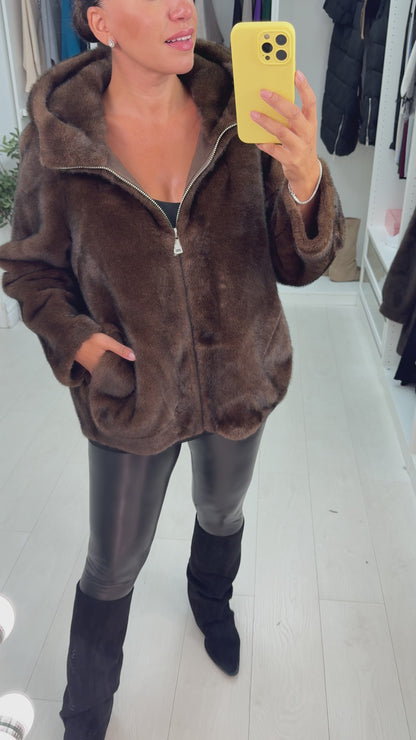 Milano Faux Fur Hooded Jacket