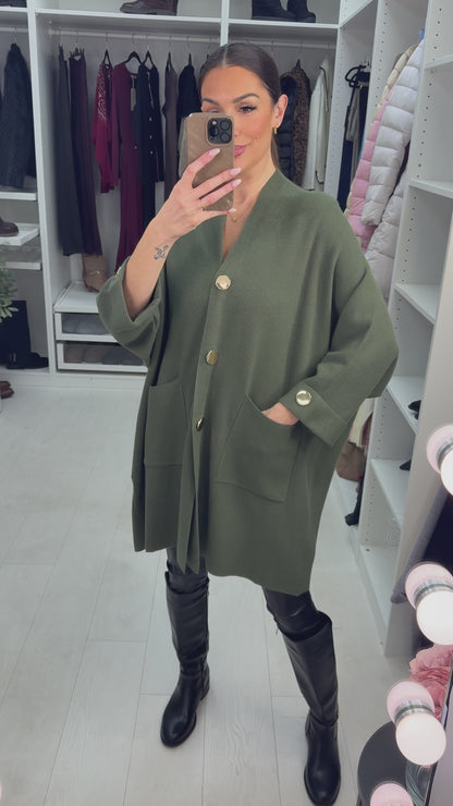 Kensington Button Detail Pocket Cardigan