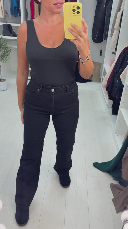 Ambra Black High Waisted Jeans