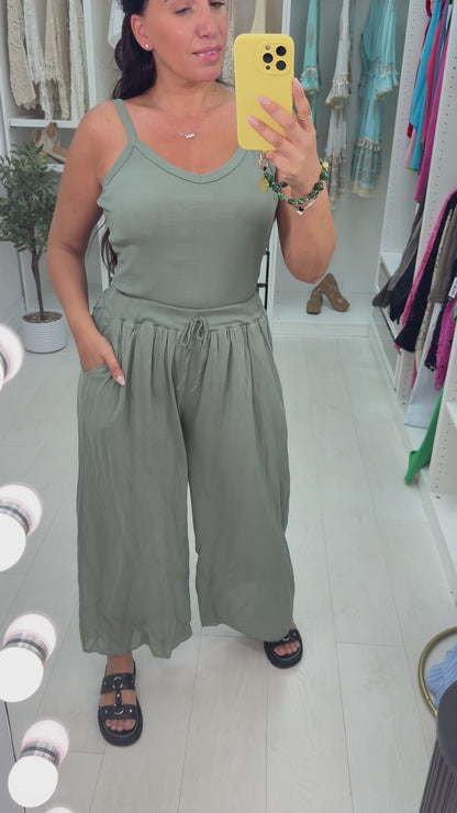 Tanira Wide Leg Cami Jumpsuit