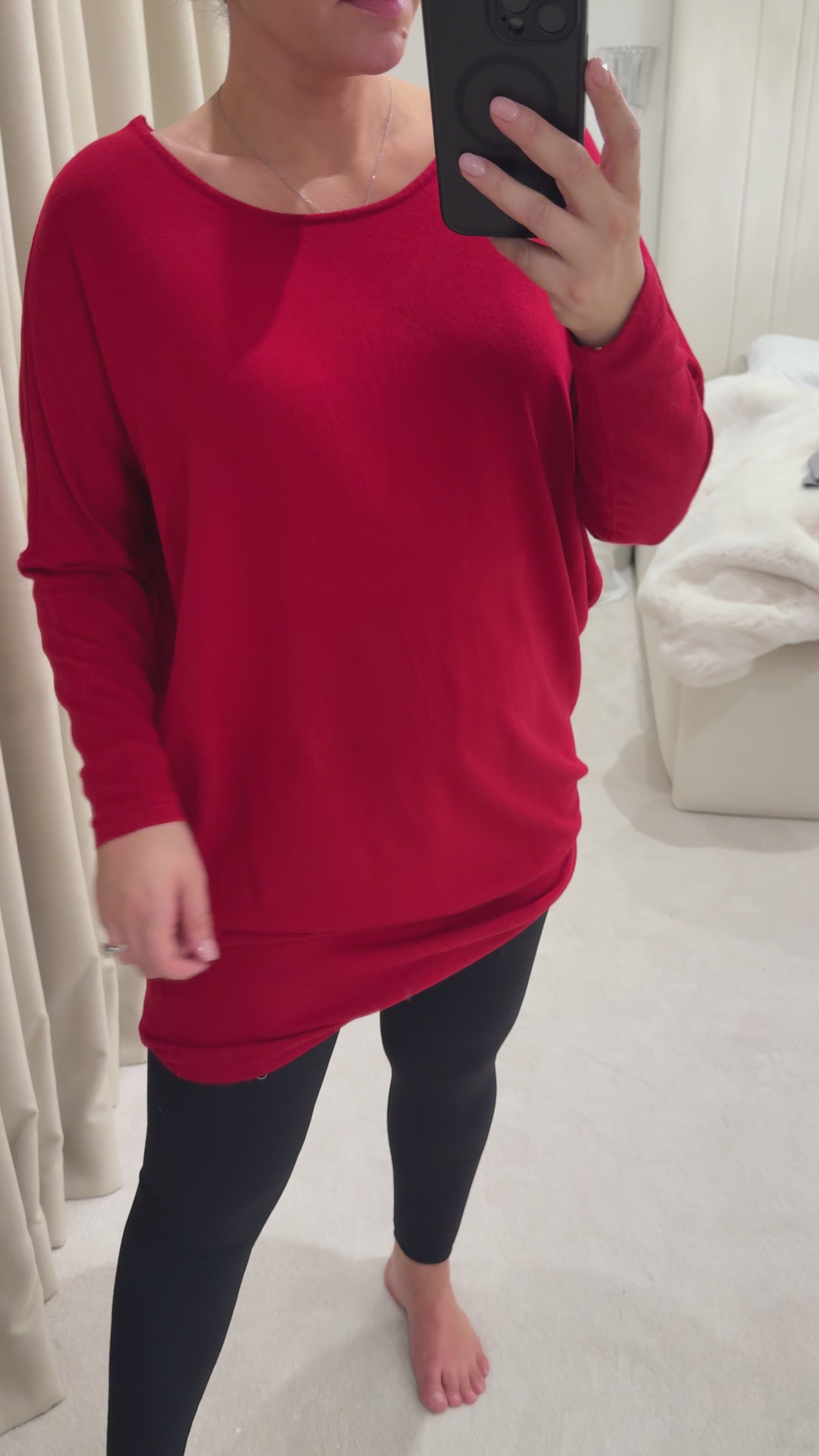 Adie Plain Longline Cut Out Back Jumper