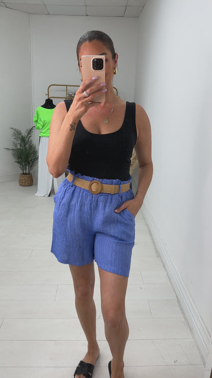 Jones Striped Linen Shorts