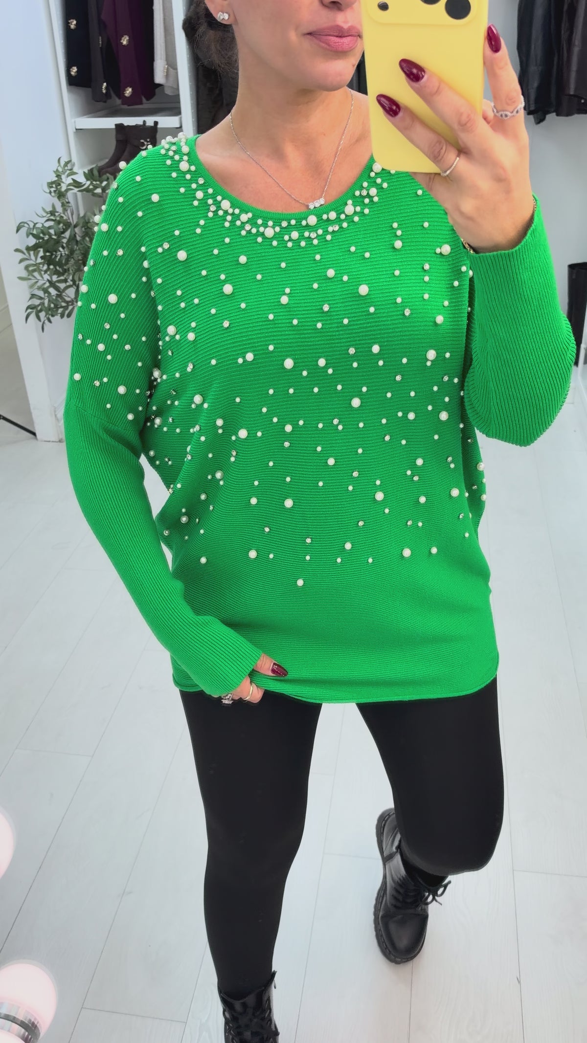 Hannah Pearl Embellished Jumper