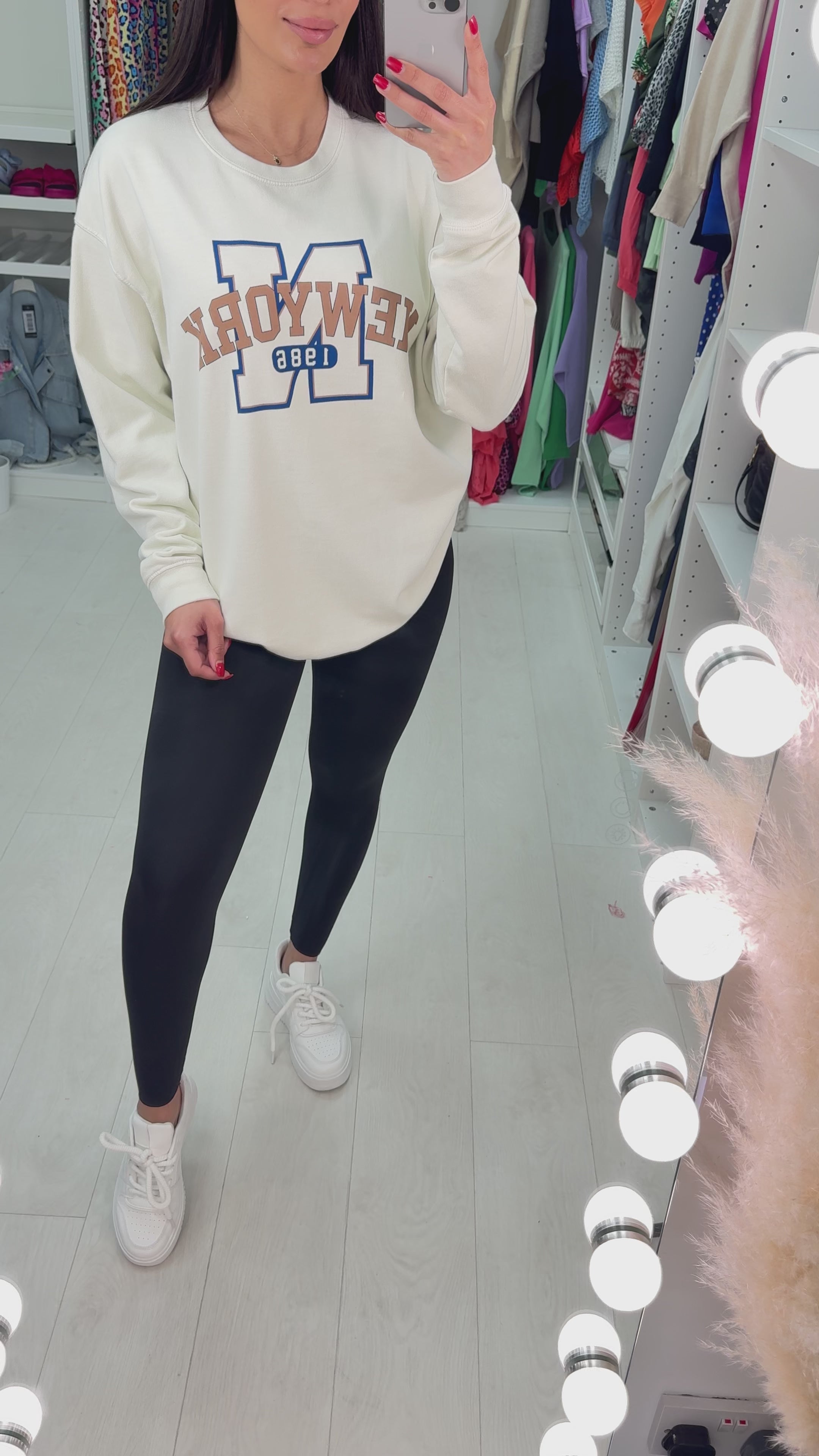 Amara NEW YORK Slogan Sweatshirt