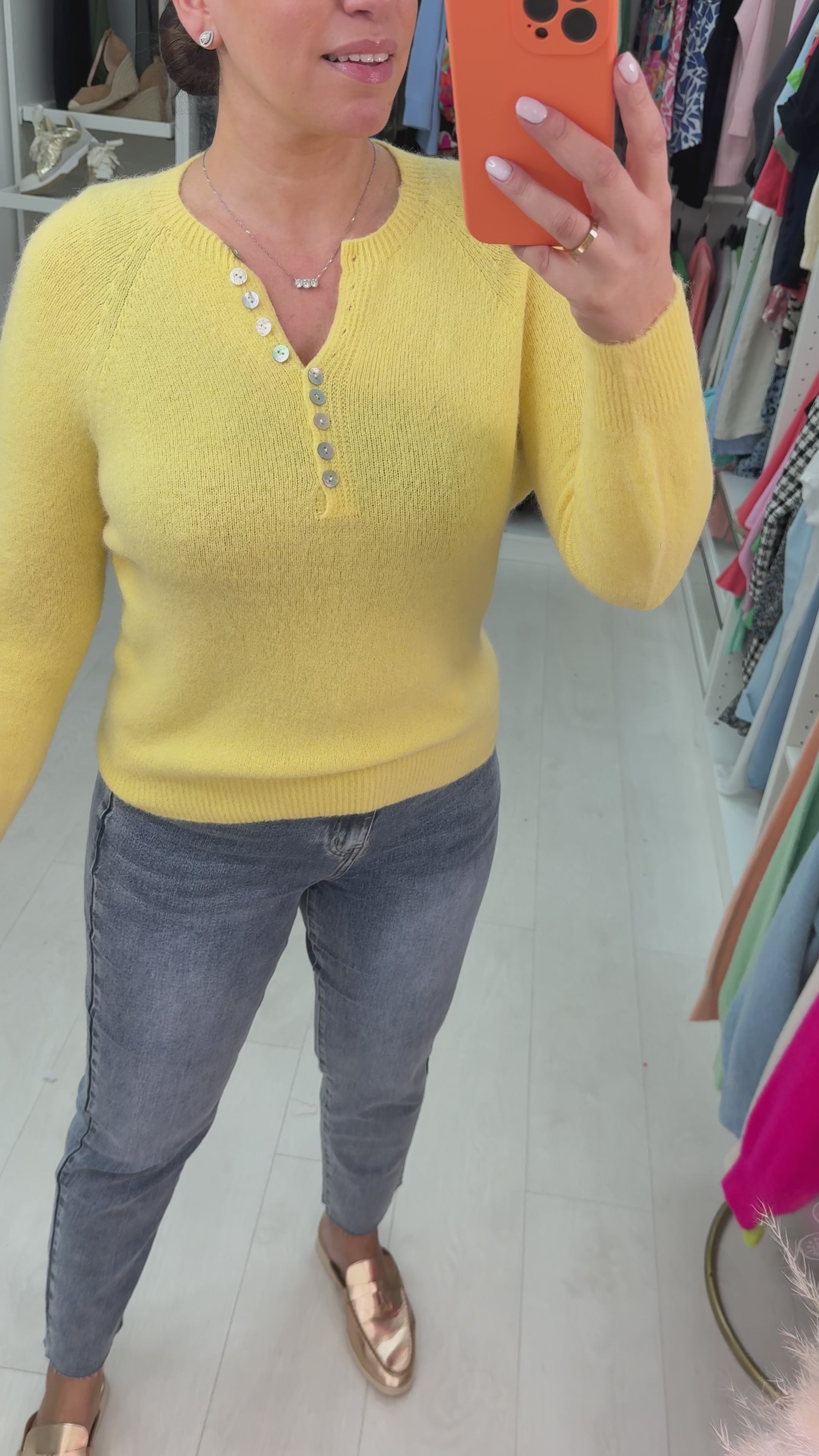 Pamla Button Soft Jumper