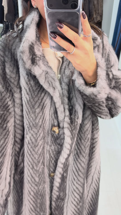 Kallista Button Front Faux Fur Coat