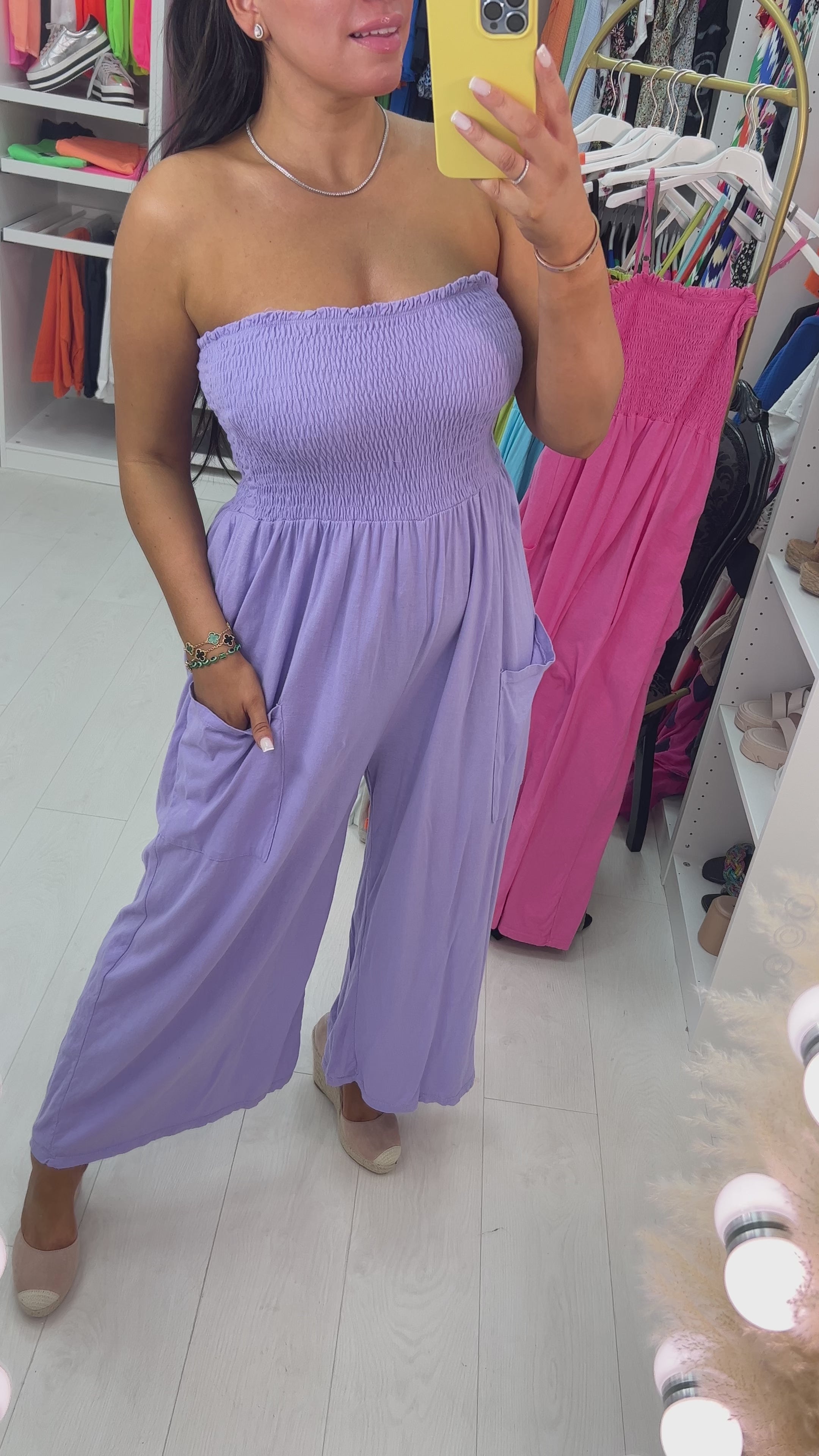 Grenada Elasticated Bust Pocket Jumpsuit