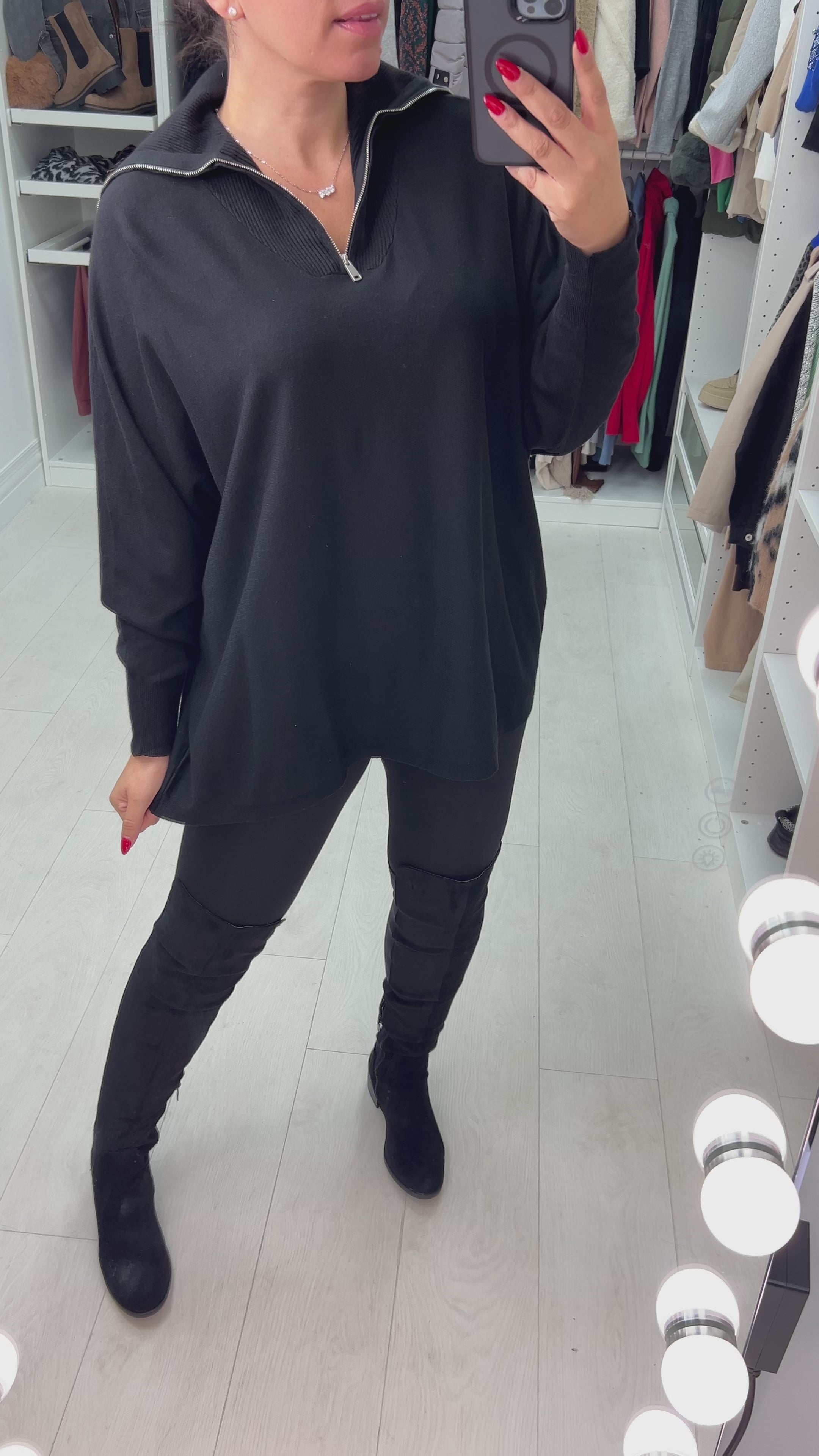 Nolan Half-Zip Knit Jumper