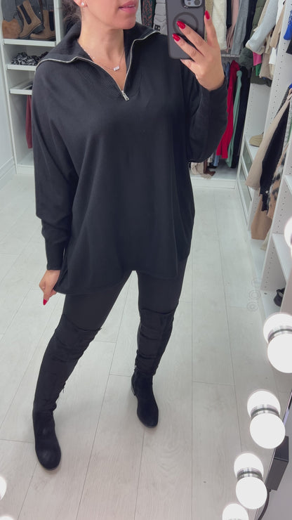 Nolan Half-Zip Knit Jumper