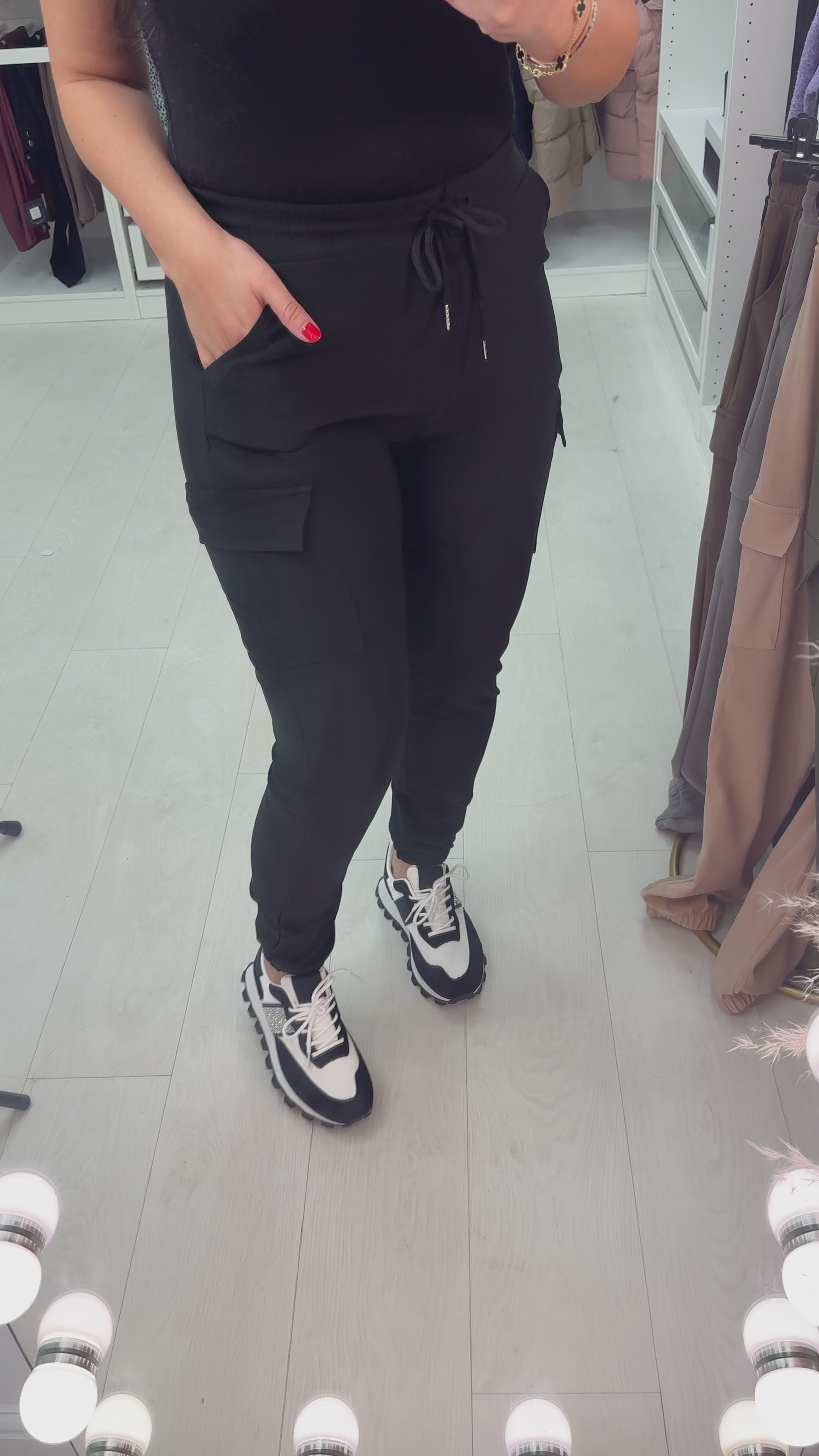 Maida Jersey Stretch Cargo Trousers