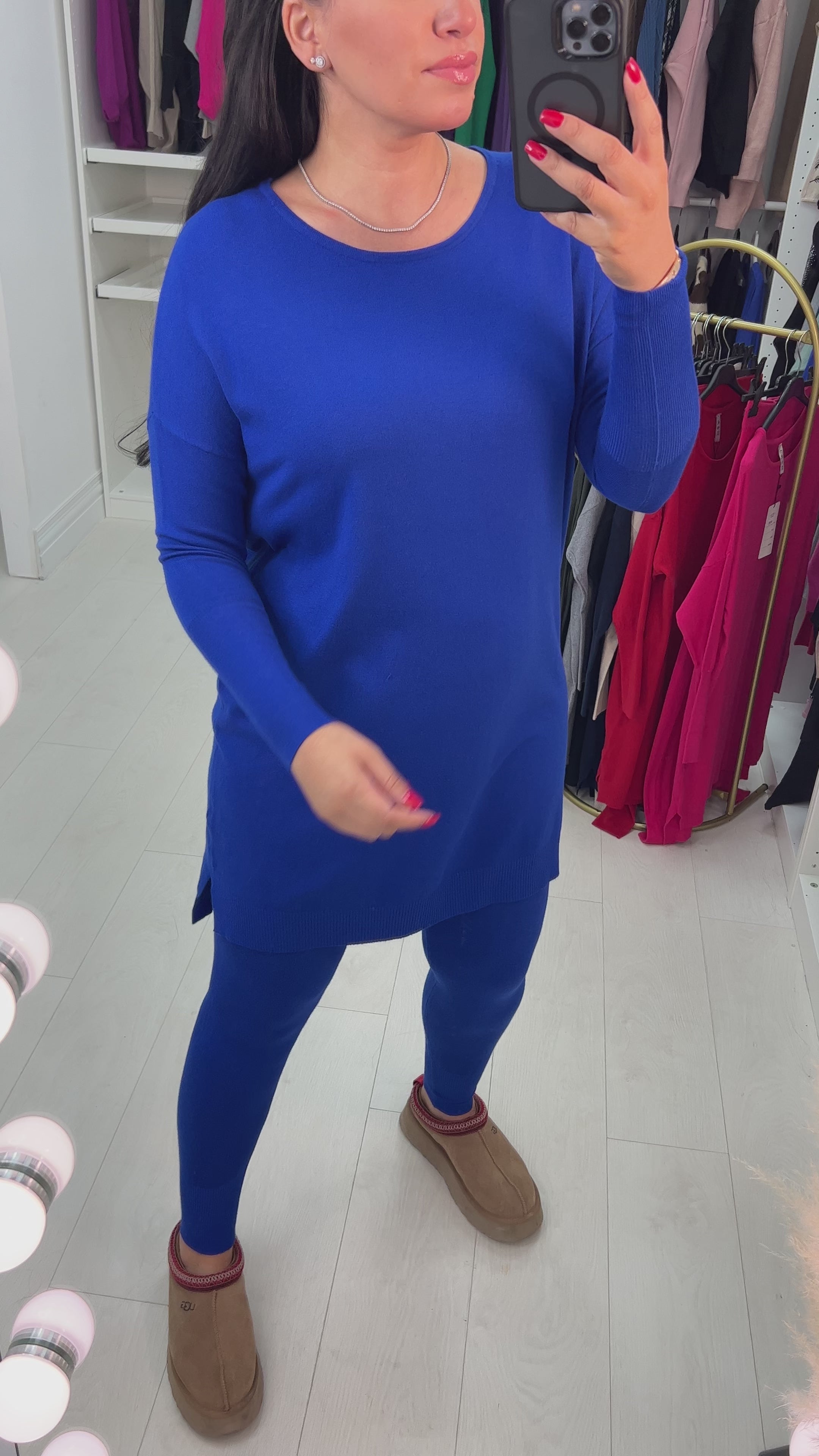 Irene Plain Knitted Loungewear Set