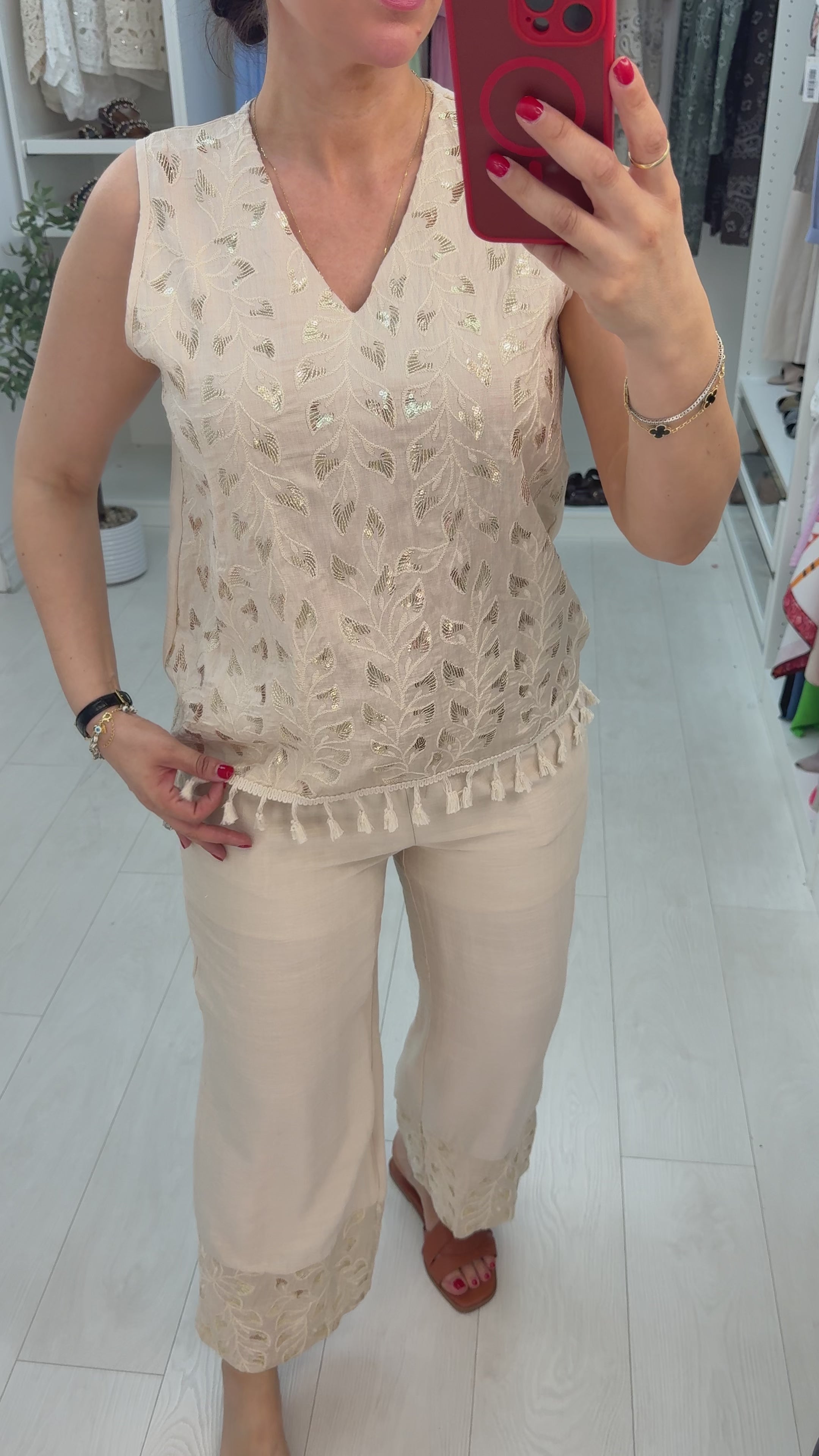 Klarisa Sequin Embellished Co-Ord Set