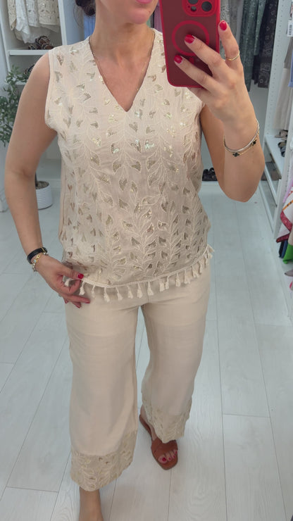 Klarisa Sequin Embellished Co-Ord Set