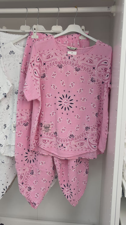 Valery Paisley Bandana Print Co-Ord Set