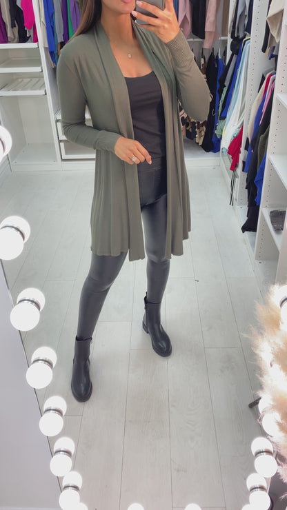 Rosa Lightweight Drape Open Front Cardigan