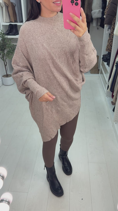 Cassie Asymmetric Batwing Jumper