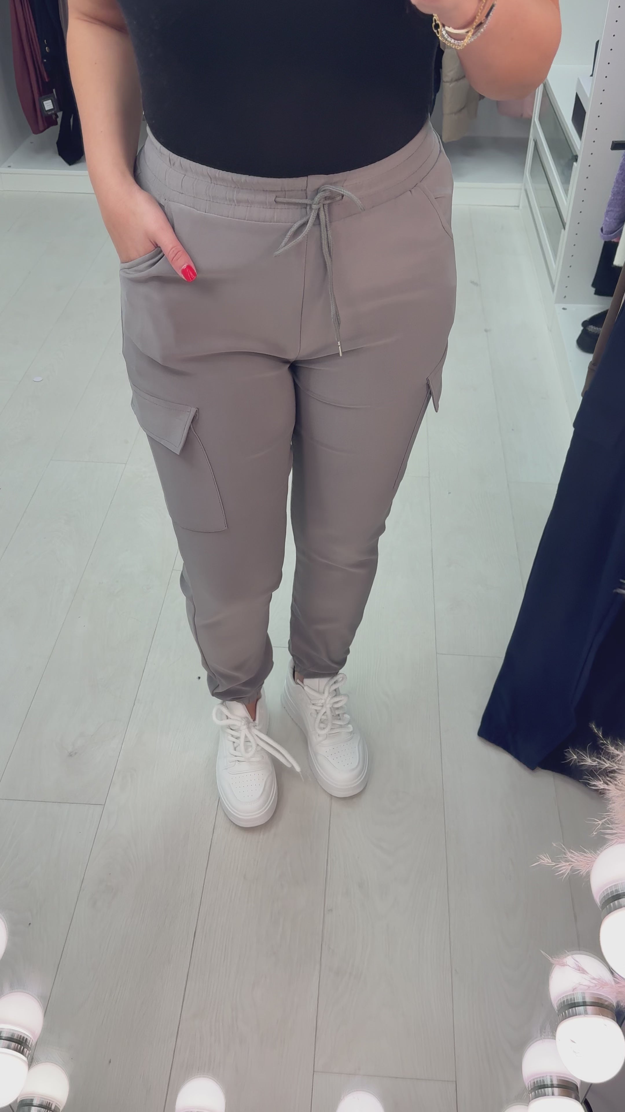 Maida Jersey Stretch Cargo Trousers