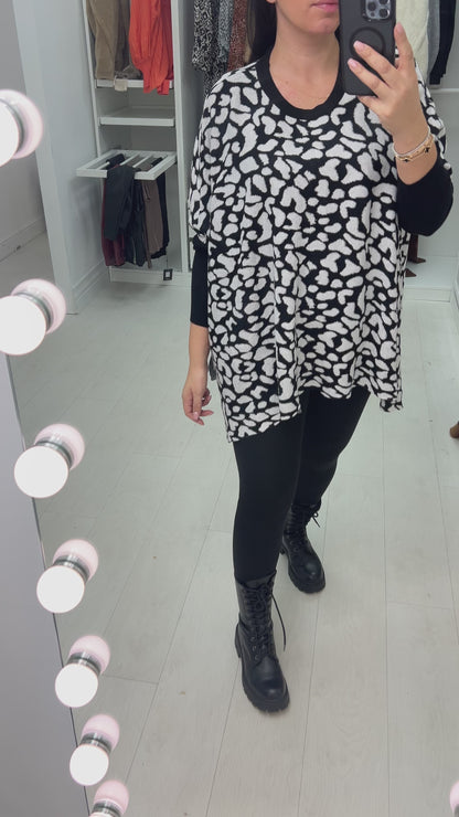 Abba Leopard Print Jumper