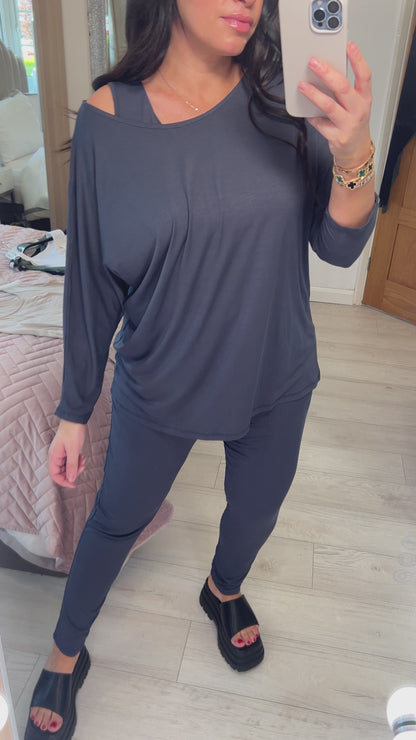 Josephine Jersey Stretch Batwing Top