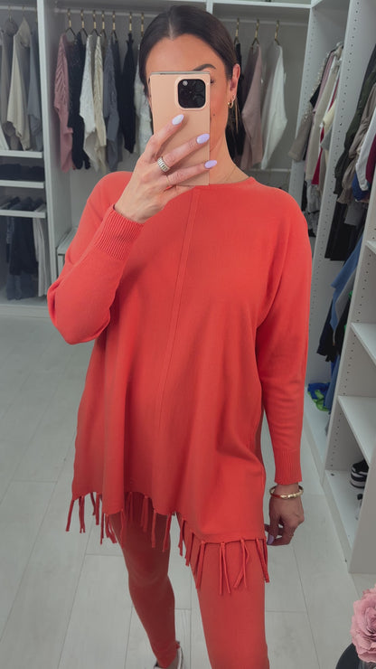 Saint Longline Tassel Hem Loungewear Set