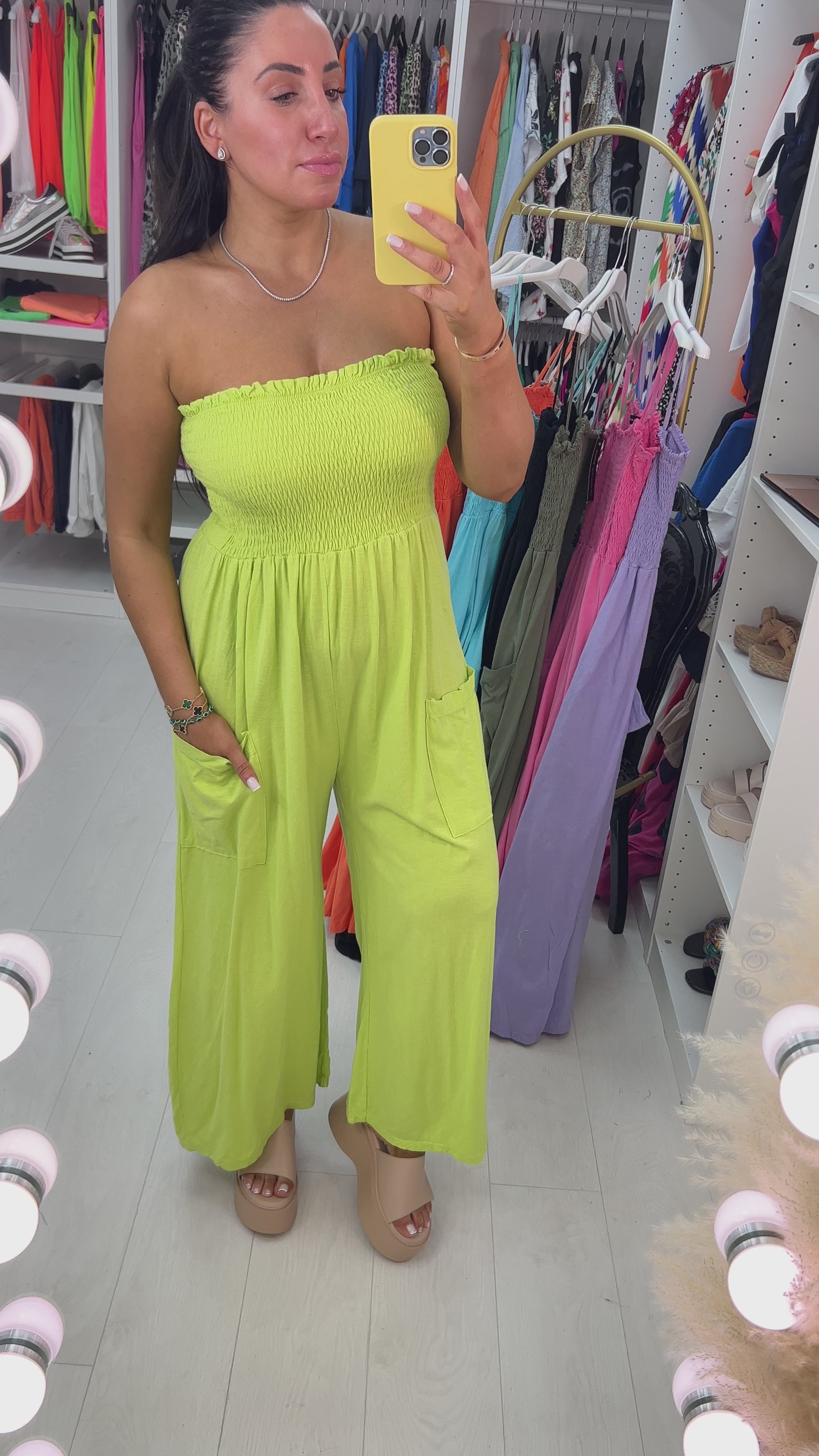 Grenada Elasticated Bust Pocket Jumpsuit