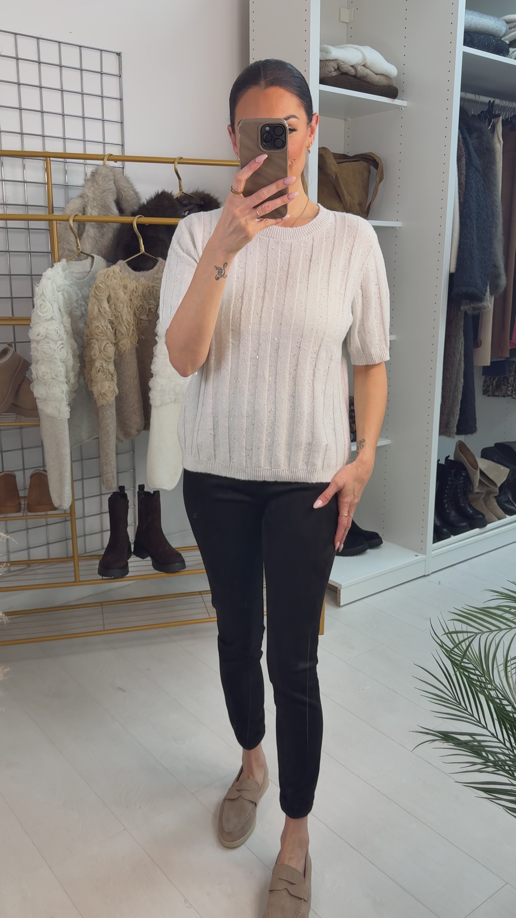 Alanis Sequin Fine Knit Jumper